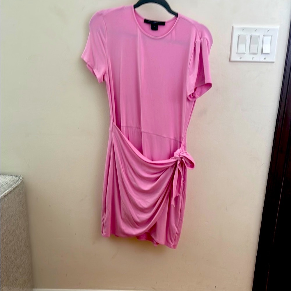 French Connection Pink Mini Dress with Side Knot